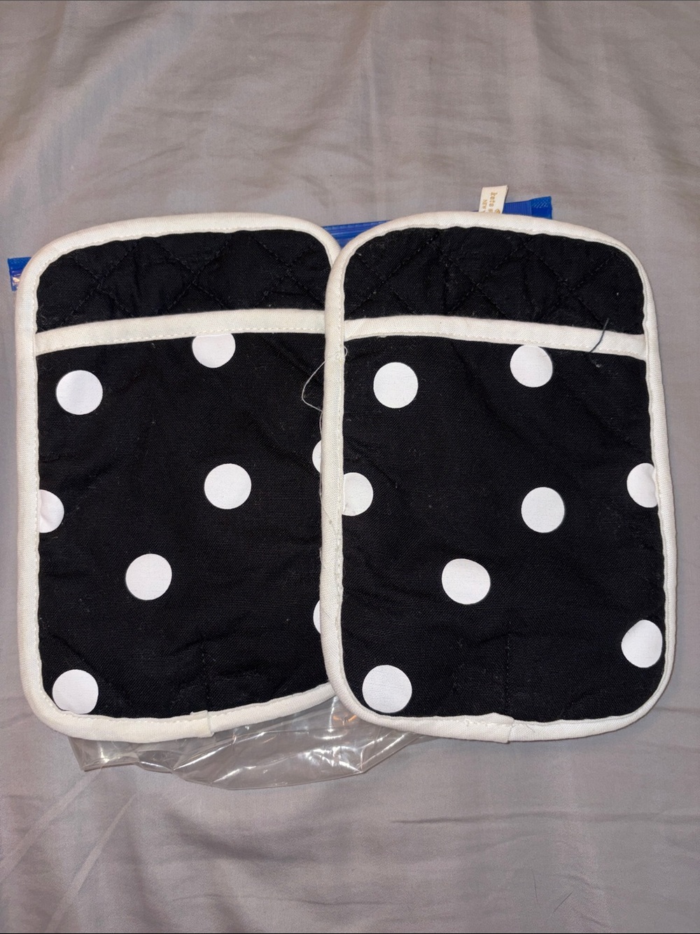 Kate Spade Polka Dot Pot Holders/Trivets